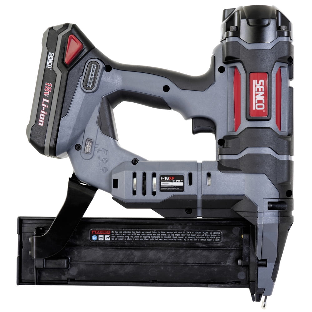 SENCO 10N0001N Fusion 18V Lithium-Ion 2-1/2 in. Cordless 16 ga. Straight Finish Nailer (1.5 Ah)
