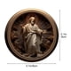 thumbnail image 2 of Adorno navideño 2024 • Colgante 3D de bendición de nacimiento • Decoración acrílica para coche • 8cm • Caja de regalo, 2 of 7