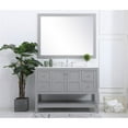 thumbnail image 6 of 48 inch Single Bathroom Vanity in Gray with Backsplash, 6 of 8