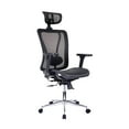 thumbnail image 2 of Techni Mobili High Back Executive Mesh Office Chair with Arms, Headrest and Lumbar Support , Black, 2 of 8