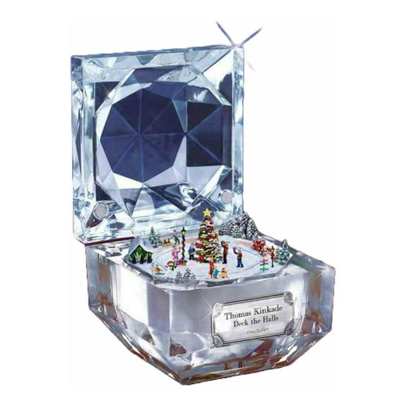 The Bradford Exchange "Best Loved Christmas Carols" Music Box Collection: Deck The Halls by Thomas Kinkade 2.5-inches