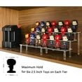 thumbnail image 4 of AZEAM 15 3/4 Inch Acrylic Riser Display Shelf,3 Tier Display Riser for Figures Display Stand Large Risers for Display Cupcake Perfume Organizer Cologne Makeup Collection Countertop Desktop Tabletop, 4 of 7