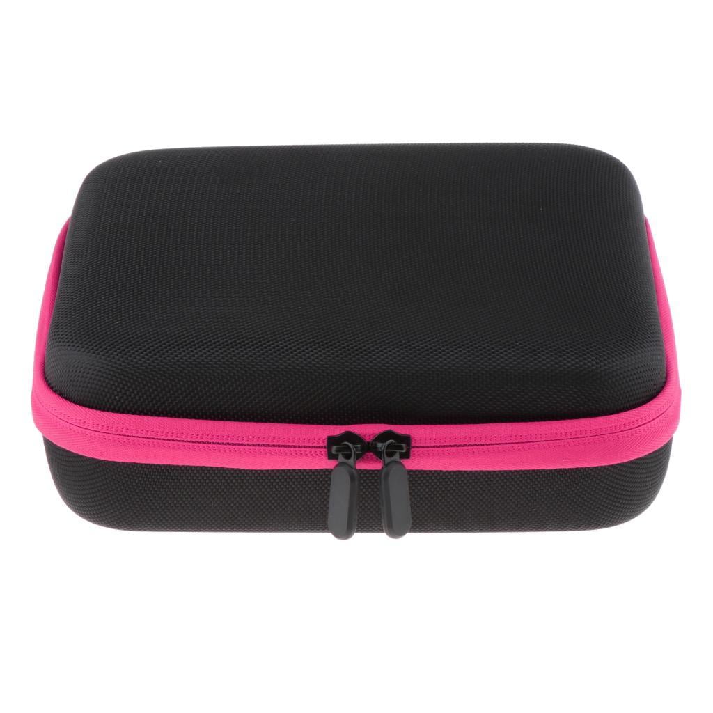 EHJRE Essential Oil Storage Case Traveling Carrying Oil Holder Hold 5-15 Ml 30Bottles - Pink