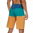 thumbnail image 4 of Y Board Short Pants Suits Medium Swim Trunks Mens Swim Trunks Long Men's Bathing Suits Trunks Swim Shorts with Compression Liner Boarding Shorts Men Board Suit Trunk Mesh Teal Mens Swim Trunks Men's, 4 of 4