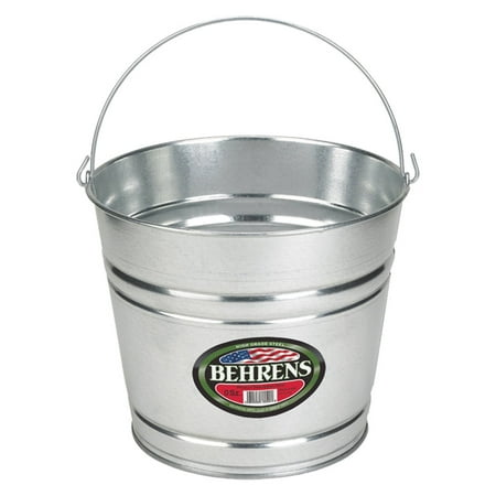 Grand Bucket - Behrens High Grade Steel 1212GS 12 Qt Silver Galvanized Steel Pail