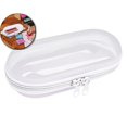 thumbnail image 1 of Dvruxg Clear Hard Shell Zipper Case, Transparent Clear Zipper Pouches, Hard Side Plastic Case Set, Portable Travel Storage Organizer Bins, 1 of 4