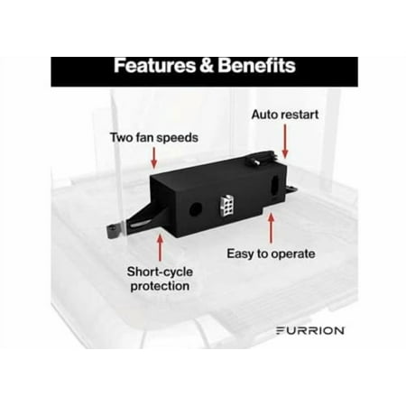 Furrion Enhanced Standard Single Zone Controller for Chill Air Conditioner System with 2-Fan Speed, Auto Fan Operation, Short-Cycle Protection, Auto Restart, Climatesmart, Vibratio