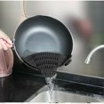 thumbnail image 4 of Colador con clip, colador de silicona para alimentos para la mayoría de ollas, sartenes y tazones, colador resistente al calor con 1 clip para pasta, espagueti, 4 of 5