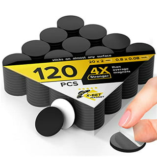 Flexible Magnetic Squares with Adhesive (24pk)