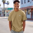 thumbnail image 3 of Dalix Ghost Mode Heavy Cotton Short Sleeve Summer Tee Mens in Khaki 3XL XXX-Large, 3 of 5