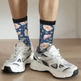 thumbnail image 6 of KLL Flower Print Cool Socks Men's Women's Crew Socks Funny Crazy Novelty Stockings, 6 of 6