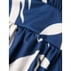 thumbnail image 5 of Sunloudy Vestido de un hombro para mujer, estampado floral / Tie Dye, sin mangas, dobladillo dividido, plisado, cintura alta, falda de una pieza Sunloudy  S M L XL XXL, 5 of 8