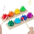 thumbnail image 5 of Colorful Handbells Set 8 Note Musical Bells Hand Percussion Bells Music Toy Desk Bells Gift for toddler Children Kids, 5 of 9