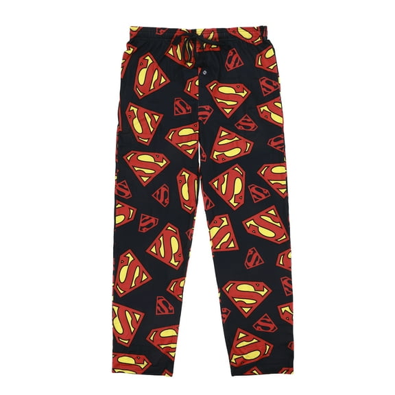 Superman S-Shield All-Over Print Men's Sleep Pajama Pants-Small