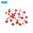 thumbnail image 3 of Unique Bargains Pendentifs en Résine Gouttes, Lot de 30 Mini Pendentifs en Forme de Champignon pour Fabrication de Bijoux DIY, Rouge, 3 of 6