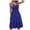 Blue dress 81, variant on USSUMA Womens Plus Dresses Sundresses for Women Wrap V Neck Summer Dress Spaghetti Strap Sleeveless Casual Beach Swimg Short Midi Dress 2025 Beach Sundresses