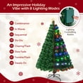 thumbnail image 6 of Gymax 5Ft Pre-lit Optical Fiber Christmas Tree w/ Colorful LED Lights Stand, 6 of 10