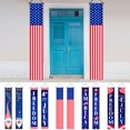 thumbnail image 1 of 1 pair Couplet, Independence Day Couplet, Festival Decoration Party Curtain Flag Hanging Porch Hanging American Independence Day Couplet, 1 of 8