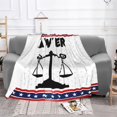 thumbnail image 3 of Manta de 80 x 60 pulgadas con texto "I Heat Love Lawyer", suave y esponjosa, para sofá, silla, cama, 3 of 8