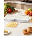 thumbnail image 2 of HBN Vacuum Sealer Compact Food Vacuum Sealer Machine Automatic Kitchen Food Sealer Countertop Double Heat Seal Built-in Cutter with 1 Roll & 20 Bags, 2 of 8