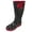 Black/Red Dots, variant on Women's Rain Boots Waterpoof Rubber Mid Calf Colors Wellie Snow Rainboot