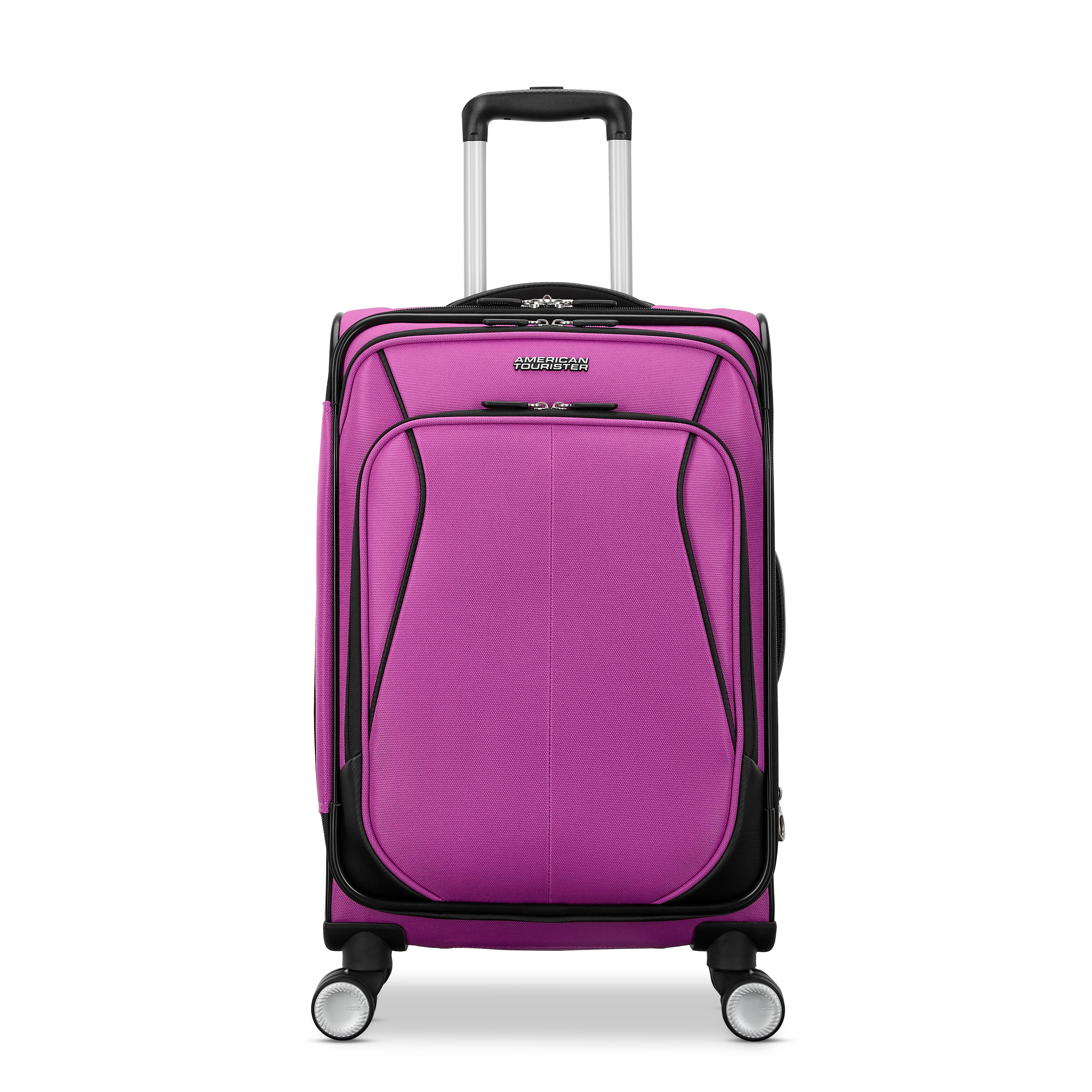 American Tourister 4 Kix 3.0 Softside Carry on Spinner Suitcase - Hyper Violet