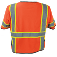 thumbnail image 2 of Ironwear 1299 Class 3 Polyester Mesh Safety Vest w/ Zipper, Radio Clips & Badge Holder, 2 of 3