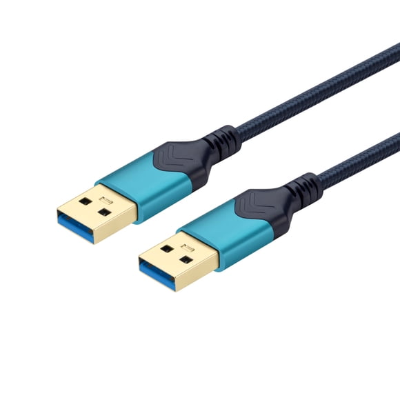 USB 3.0 A Male to Male Cable 2FT, ROFAY USB 3.0 A Male Cable for Hard Drive,Laptop,DVD Player,TV,USB 3.0 Hub and More, Blue