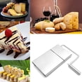 thumbnail image 3 of Cortadora de queso de precisión, tabla de cortar ajustable de acero inoxidable, rejilla de escala transparente para cortes precisos, 5 alambres reutilizables incluidos, versátil para queso,, 3 of 6