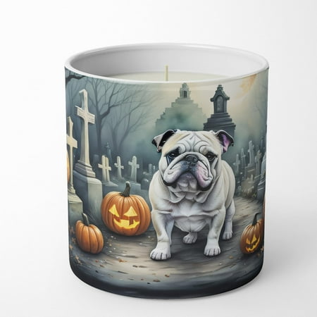 Black Labrador Retriever Spooky Halloween Decorative Soy Candle