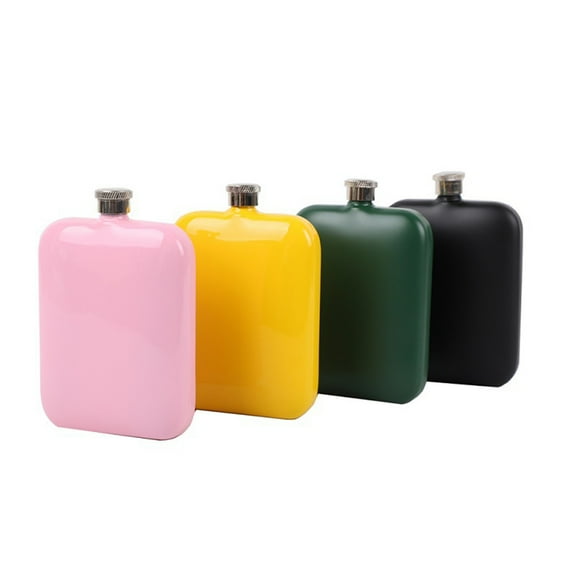 HONITANO 1Pcs Waterproof Hip Flask for Men and Women 13.5 x 9 x Black Square