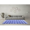 thumbnail image 3 of Ahgly Company Indoor Square Abstract Blue Modern Area Rugs, 3' Square, 3 of 4