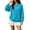 Turquoise, variant on Oversized Sweatshirt for Women Fleece Crewneck Sweatshirts Fall Mama Sweatshirt Plus Size Casual Pullover Sweaters