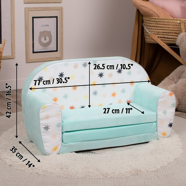 Chaise de canapé ours, enfant fauteuil en peluche de Bébé, fauteuil en coton PP inclinable pour tout petits, meubles de chambre À coucher en peluche d'animaux de dessin animé mignon,50 x 50
