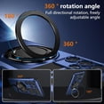 thumbnail image 6 of Phone Case for Samsung S22 Ultra Case with Ring Magnetic Fits Wireless Charger, 2 in 1 Soft TPU and Hard PC Cover Samsung Galaxy S22 Ultra Case Shockproof Rugged Black (Blue), 6 of 17