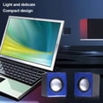 thumbnail image 4 of Computer Speakers Subwoofer Universal Music Protable Mini Loudspeaker Mini USB Sound Surround Office Laptop Multimedia Notebook Black, 4 of 9