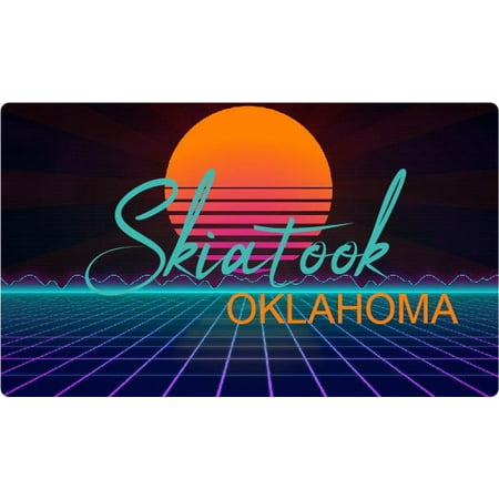 

Barneston Nebraska 4 X 2.25-Inch Fridge Magnet Retro Neon Design