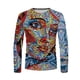 thumbnail image 4 of Camiseta diaria unisex para hombre, estampado gráfico en 3D, estampado de grafiti, camisetas de manga larga, blusa informal Pompotops  oipoqjl5319, 4 of 9