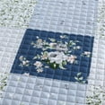 thumbnail image 2 of Bohemian Geometric Small Flora Quilt Set Queen (90x90 Inch), 3 Pieces(1 Geometric Boho Quilt and 2 Pillowcases), Bohemian Reversible Bedspread Microfiber Coverlet Sets All-Season, 2 of 5