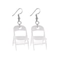 thumbnail image 3 of Pendientes de silla para mujer, pendientes colgantes de acrílico minimalista, pendientes creativos, pendientes divertidos para regalo de cumpleaños, Estilo D, 3 of 8