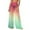 Pink, variant on THDHVS Swim Shorts Women,Swim Bottoms for Women,Bohemian Ombre Chiffon Beach Pants Flowy Wide Leg Sun Cover Up Pink