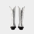 thumbnail image 3 of Ganni Women's Mid Shaft Western Boots - Synthetic - Silver Silver Sizes EU 34-50 2/3, 3 of 3
