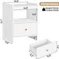 thumbnail image 6 of PLAMLE Nightstand side End Table for Bedroom with Drawers Storage Retro End Table Table with Charging Station Wooden for Living Room 2Set, 6 of 7