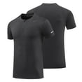 thumbnail image 2 of Yyeselk Cycling T-Shirt for Men Quarter Zipper Short Sleeves Bike Shirts Slim Fit Breathable Quick Dry Running Biking T-Shirts Dark Gray XL, 2 of 6