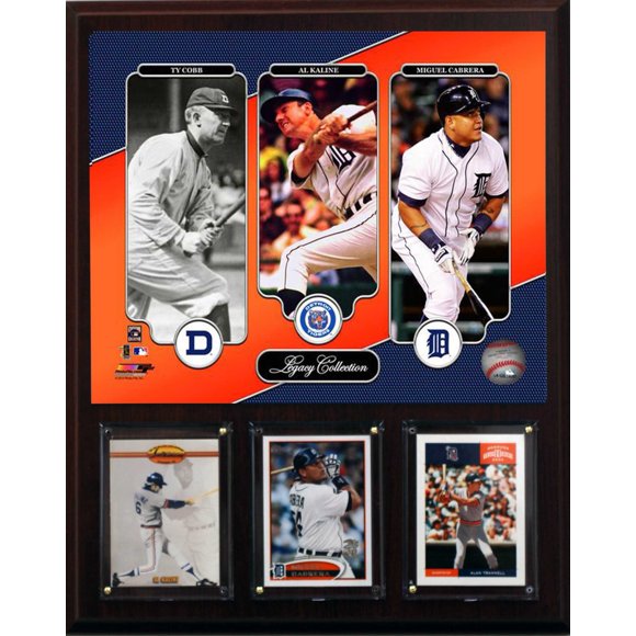 Placa C&I Collectables Detroit Tigers Legacy 30x38 cm