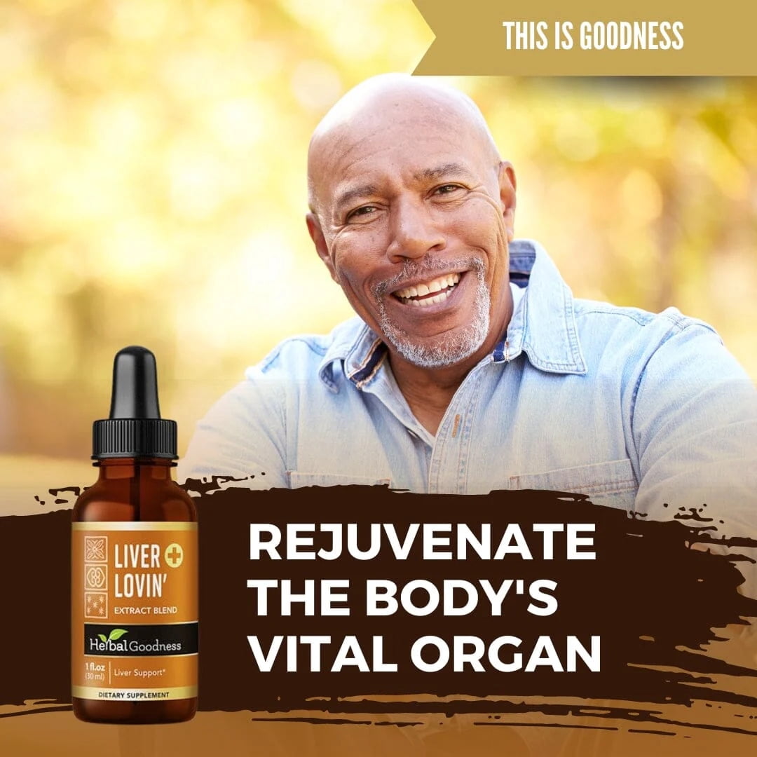 Herbal Goodness Liver Lovin 1fl.oz, Liver Detox Supplement and Kidney Cleanse, Milk thistle, Chanca Piedra