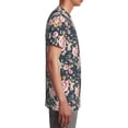 thumbnail image 6 of Wukai Vintage Floral Youth Unisex Short Sleeve T-Shirt for Boys, Girls, Teens, and Kids-Small, 6 of 7