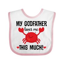Inktastic Godson My Godfather Loves Me Boys or Girls Baby Bib