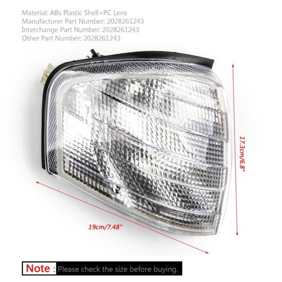 Right Corner Lights Turn Signal Lamps fit for Mercedes Benz C Class W202 1994-2000