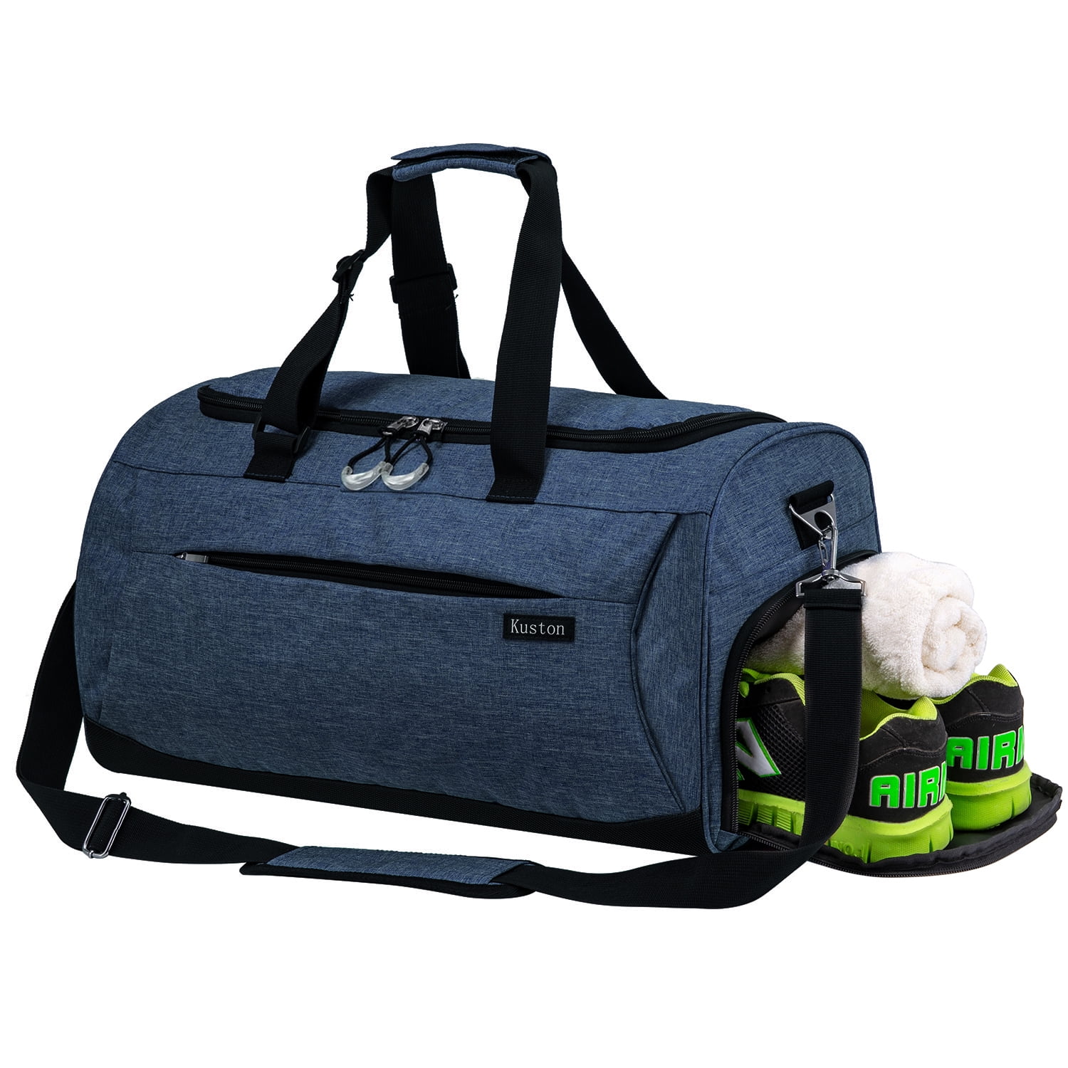 Kuston Sports Gym Bag with Shoes Compartment for Men and Women ...